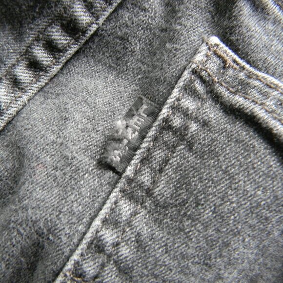 Levis Premium Black Denim Skinny Overalls Jumper - Size 26 SIDE ZIPPERS - Picture 6 of 8